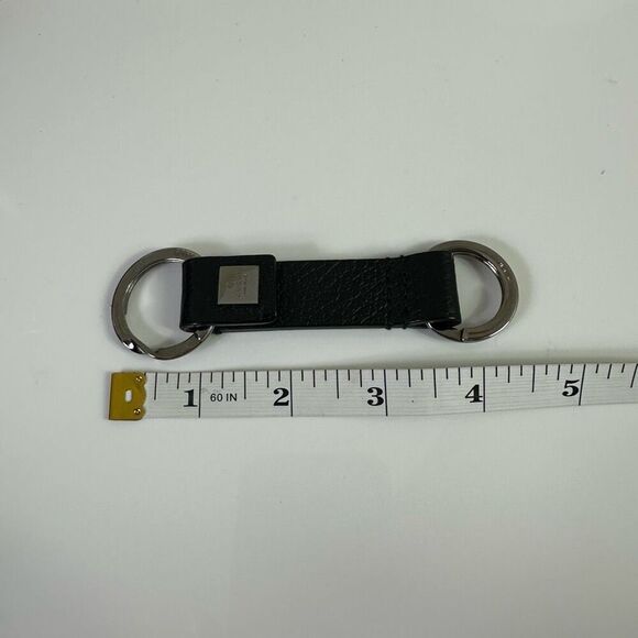 Gucci Leather Double Key Ring Black With Box and Pouch - Picture 13 of 13